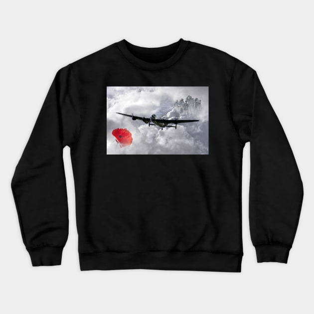 The Eternal Salute Crewneck Sweatshirt by aviationart